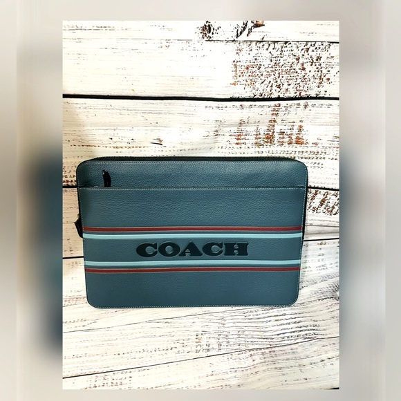 ☆COACH☆LAPTOP CASE WITH COACH STRIPE New with tag Coach Laptop Case With Coach Stripe -